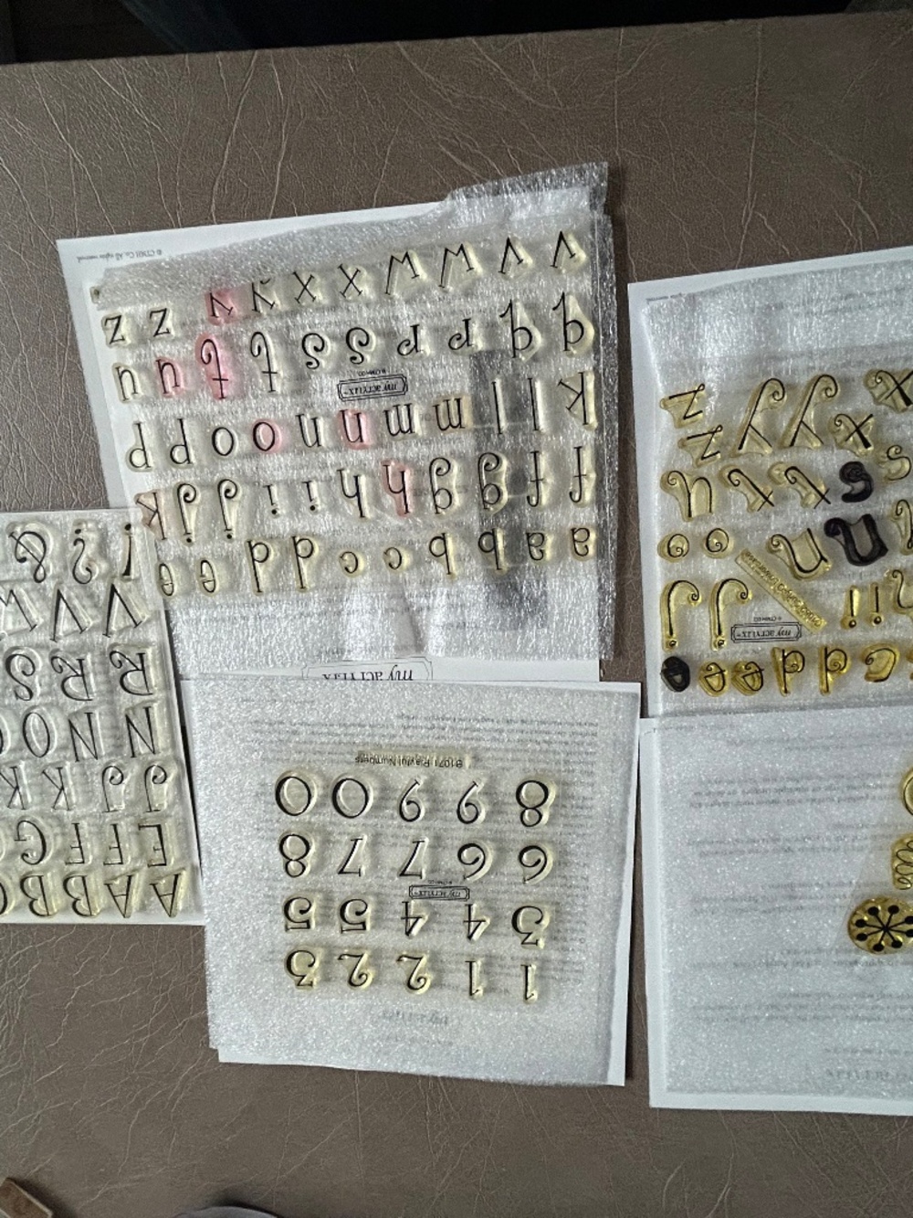 Ctmh stamp sets.  alphabet and icon set